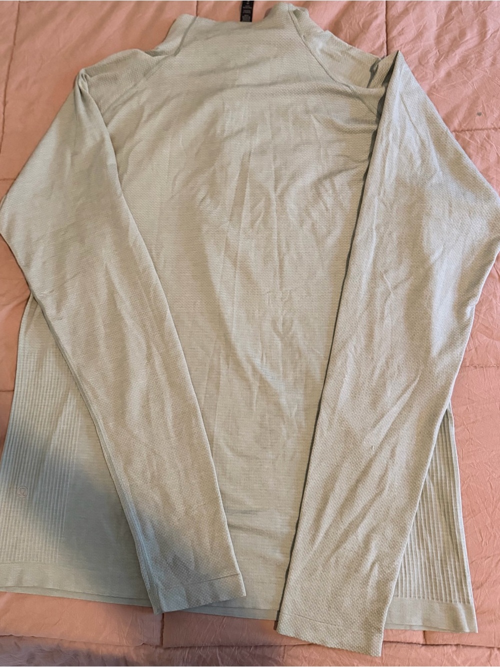 lululemon athletica Mint Green Cowl- half zip